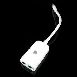  IPHONE/IPAD HEADPHONE JACK SPLITTER CABLE WHITE Cell 