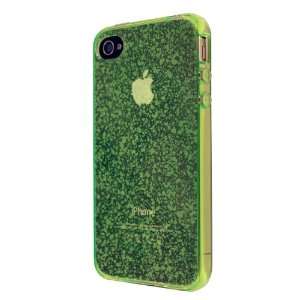 SoCal Case   Rain Splatters Green TPU Soft Gel Case for Apple iPhone 4 