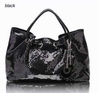 NEW KOREAN STYLE Hobo PU PARTY sequin spangle decorative tote shoulder 