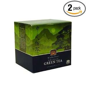Ceylon Tea, Chinese Green, 100 Count Tea Bags (Pack of 2)  