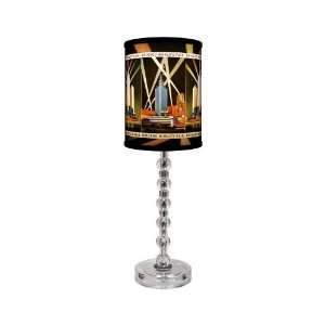  Chicago Worlds Fair Table Lamp With Acrylic Spheres Base 