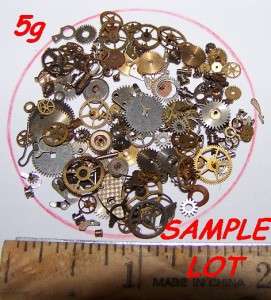   STEAMPUNK GEARS Lot Old Pieces Watch Parts Wheels Steam Punk Jewelry
