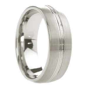  Bands Brushed Finish With Polished Channel   Free Engraving, Free 