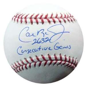  Cal Ripken Jr. Autographed Baseball   2632 Consecutive 