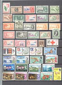 CAYMAN ISLANDS KGVI + QEII MNH + MH STAMPS SMALL COLLECTION  