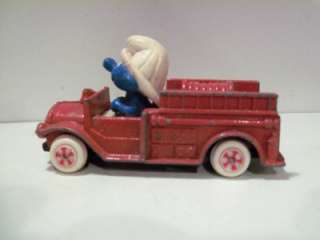 Ertl Smurf fire truck 1982 GC  