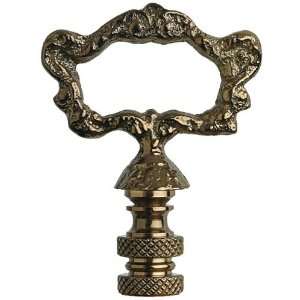   Co. FN32 AB67, Decorative Finial, Antique Brass Antique Ornate Loop