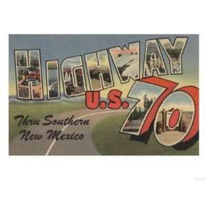  New Mexico   U.S. Highway 70 Premium Poster Print, 24x18 