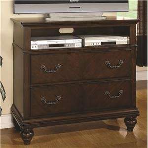   Media Chest with 2 Large Drawers and Spacious Opening by Coaster