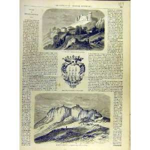  1863 La Rocca Fort Arms Saint Martin Mont Titan Print 
