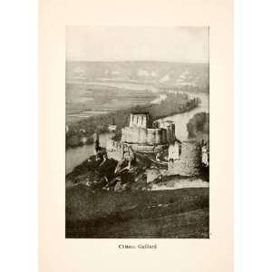 1917 Print Chateau Gaillard France Roy L. Hilton Castle Medieval 