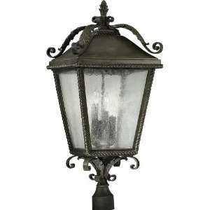 Quorum Rochelle 4 Light Outdoor Post Lantern Etruscan Sienna 7912 4 43