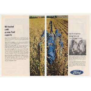  1966 Ford Corn Picker Contest Winners 2 Page Print Ad 