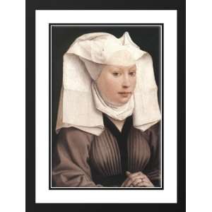 Weyden, Rogier van der 28x38 Framed and Double Matted Lady Wearing a 
