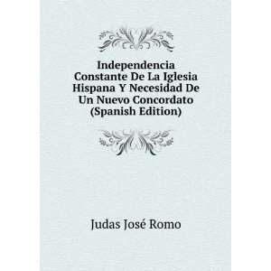   De Un Nuevo Concordato (Spanish Edition) Judas JosÃ© Romo Books