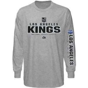   Kings Hockey Practice Long Sleeve T Shirt   Ash