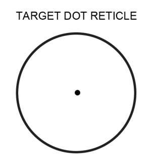   floating dot in the center as the aiming point with the least visual