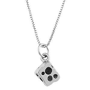   Sterlling Silver 3 Dimensional Slice of Swiss Cheese Necklace Jewelry