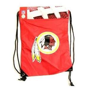  Washington Redskins Burgundy Nylon Drawstring Backpack 