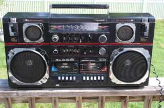 Vintage 80s Tecsonic MX 900E Ghettoblaster Boombox EXTREMELY Rare 