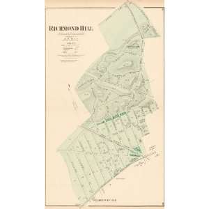   & Beers 1873 Antique Street Map of Richmond Hill