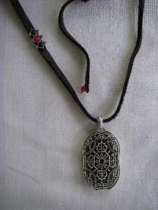 AUTHENTIC LUCKY BRAND NECKLACE ORNATE DESIGN PENDANT LEATHER CORD BUY 