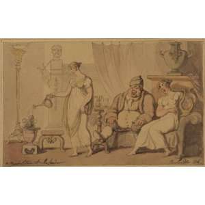  FRAMED oil paintings   Thomas Rowlandson   24 x 16 inches 