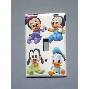  BABY Mickey Minnie Mouse Pluto Donald Duck Single Switch 