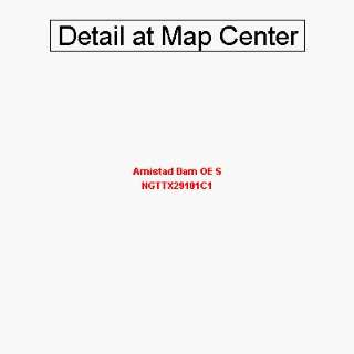  USGS Topographic Quadrangle Map   Amistad Dam OE S, Texas 