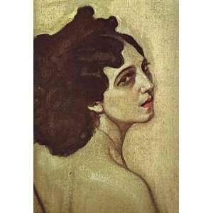   24 x 36 inches   Portrait of Ida Rubenstein. Detail
