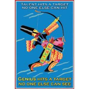  Genius hits a Target 16X24 Canvas Giclee