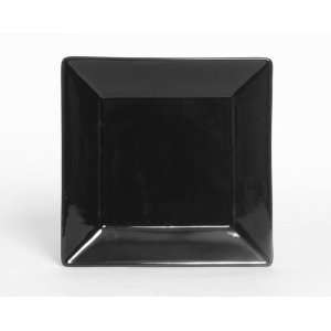 Tuxton China BBH 1016 10.13 in. x 10.13 in. Square Plate   Black   1 