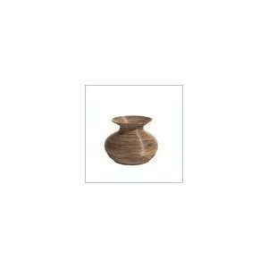    Selamat Designs Small Rattan Chiat Vase in Gray