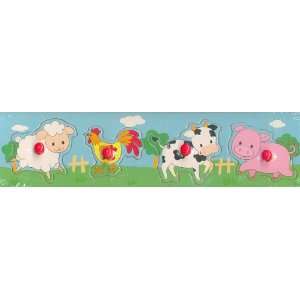  Lamb ~ Chicken ~ Cow ~ Pig   Strip Puzzle Toys & Games