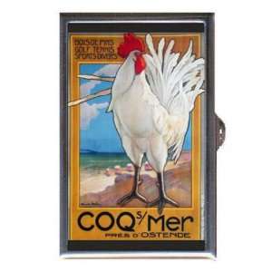  Chicken Rooster Retro Vintage Coin, Mint or Pill Box Made 