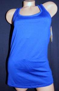 Champion Womens Blue Workout Shirt W/built in bra_XL_NWT  