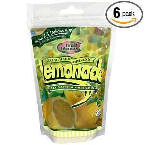Fruit Blooms Organic Lemonade Mix, 8.5 Ounce Packages (Pack of 6 