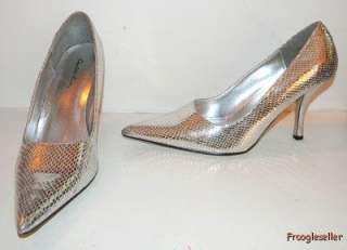 Charlotte Russe womens heels pumps shoes 9 M silver  