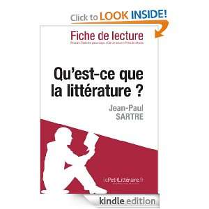 Quest ce que la littérature? de Sartre (Fiche de lecture) (French 