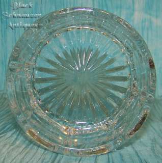CRYSTAL & Stainl Sugar/Mayo Spooner Serving Bowl Italy  