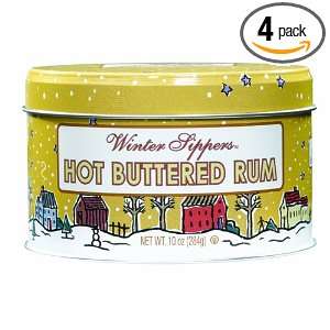 The Spice Hunter Hot Buttered Rum, 8 Ounce Tins (Pack of 4)  