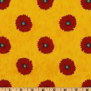 44 Wide Guatemalan Flora Daisies Fiesta Fabric By The 