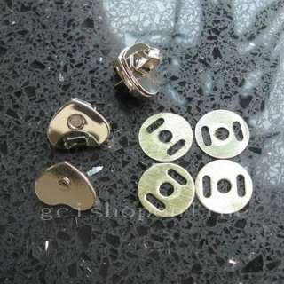   Love Heart Magnetic snaps purse closures, 14mm silver snap clip  