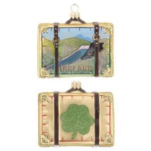  Personalized Ireland Suitcase Christmas Ornament