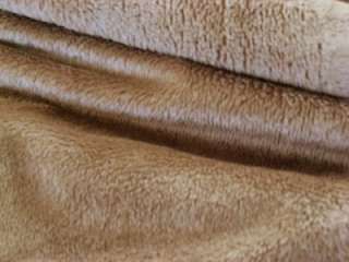 MOCHA BROWN MINKY CHENILLE SMOOTH SEWING FABRIC 60BTY  