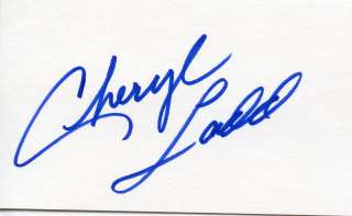 CHERYL LADD of CHARLIES ANGELS Autograph  