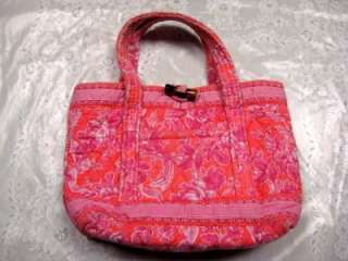 Vera Bradley cloth handbag purse pink salmon  