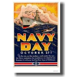    Navy Day   Vintage WW2 Reproduction Poster