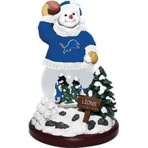  Detroit Lions NFL Snowfight Snowman Figurine