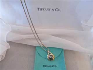 Tiffany & Co. 18K Gold Hematite Necklace  